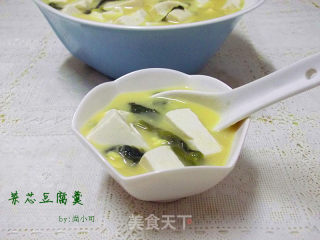 菜芯豆腐羹的做法步骤：12