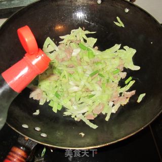 圆白菜炒肉的做法步骤：4