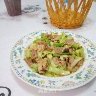 圆白菜炒肉的做法步骤：6