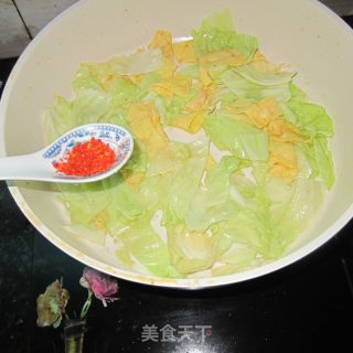 圆白菜炒蛋的做法步骤：5