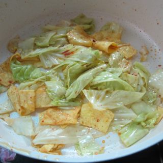 圆白菜炒蛋的做法步骤：7