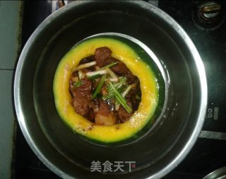 南瓜排骨煲的做法步骤：4