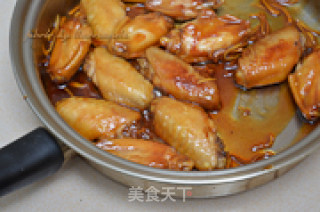 姜丝蜜汁鸡翅的做法步骤：9