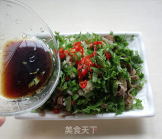 鲜椒香菜毛肚的做法步骤：10