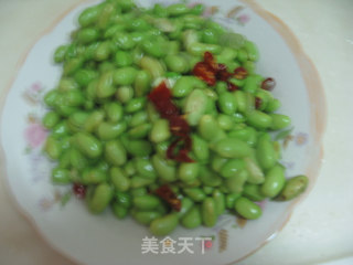 【凉拌毛豆子】夏日里的一抹清凉的做法步骤：5