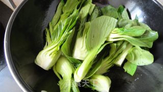肉丝浇青菜的做法步骤：2