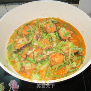 圆白菜煮鱼的做法步骤：7
