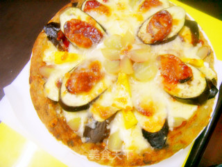 土豆茄子底pizza的做法步骤：13