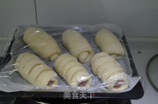 香肠面包 & 蜜红豆面包的做法步骤：17