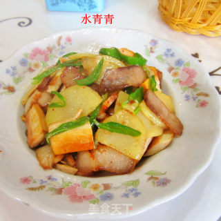 腊肉豆腐炒土豆的做法步骤：12
