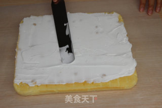 彩绘爱心蛋糕卷——七夕，送给爱人和孩子的礼物！的做法步骤：42