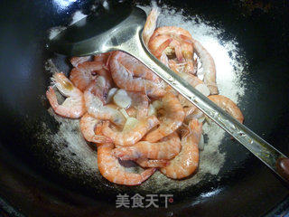 鲜虾炒白米苋的做法步骤：7