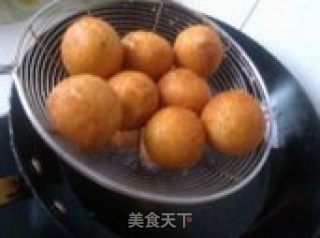 炸香芋地瓜丸子的做法步骤：4