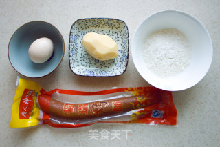 土豆烤肠煎饼的做法步骤：1