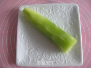 黑芝麻拌莴苣的做法步骤：1