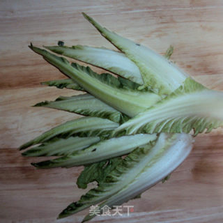 蒸拌白菜叶的做法步骤：3