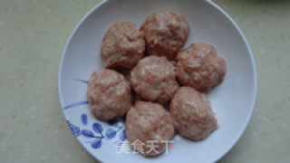 肉丸伴菜的做法步骤：3