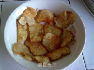 自制香辣薯片的做法步骤：4