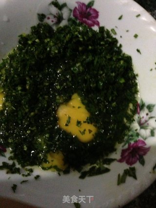 品自家野菜——铁芥菜煎蛋汤的做法步骤：4