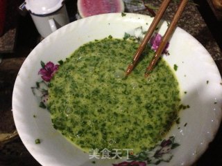 品自家野菜——铁芥菜煎蛋汤的做法步骤：5
