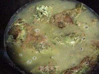 品自家野菜——铁芥菜煎蛋汤的做法步骤：7