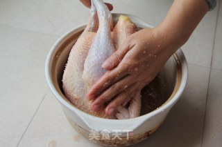 清蒸盐焗鸡的做法步骤：5