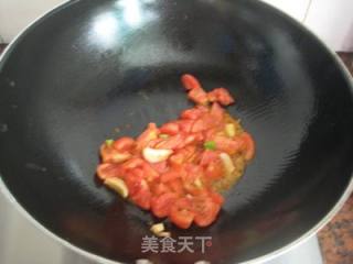 番茄炒花菜的做法步骤：7