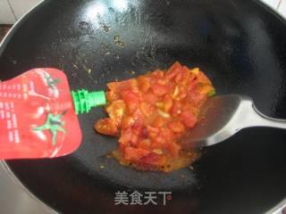 番茄炒花菜的做法步骤：8
