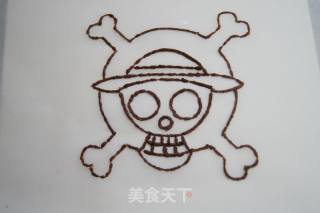 海贼王--路飞海贼旗蛋糕卷的做法步骤：9
