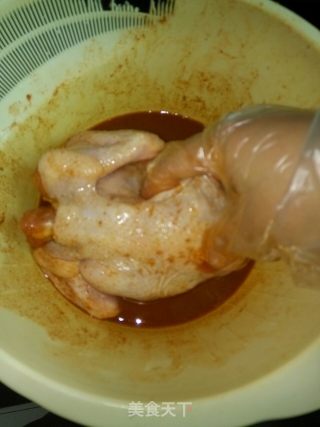 孜然烤鸡的做法步骤：4