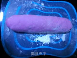 紫苋菜五彩豆长棍面包的做法步骤：7