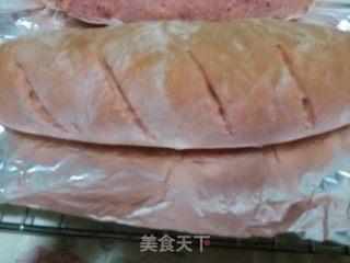 紫苋菜五彩豆长棍面包的做法步骤：9