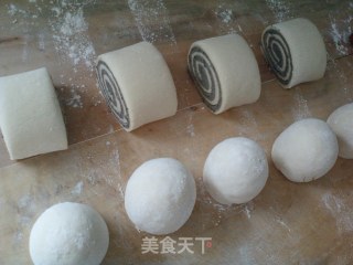 黑芝麻花卷馒头的做法步骤：12