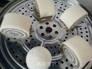 黑芝麻花卷馒头的做法步骤：13