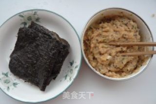 海苔鸡肉卷的做法步骤：4