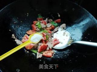 番茄肉片的做法步骤：7