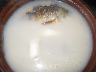 健脾、祛湿鲫鱼淮山汤的做法步骤：8