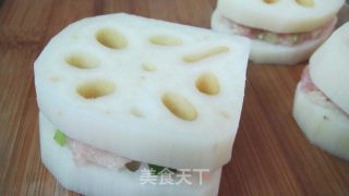 莲藕盒的做法步骤：4