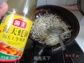 蚝油绿豆芽的做法步骤：4