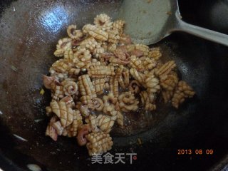 孜然鱿鱼卷的做法步骤：8