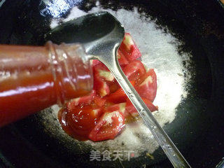 番茄炒鸡蛋盖浇螺丝面的做法步骤：10