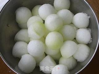 橙味冬瓜球的做法步骤：1