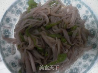 清炒芡实梗的做法步骤：5