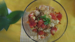 蒜香味十足 西红柿炒蛋的做法步骤：7