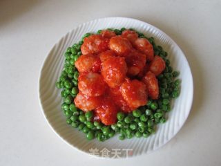 茄汁虾丸的做法步骤：16