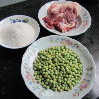 青豆米粉肉的做法步骤：1