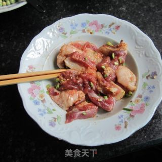 青豆米粉肉的做法步骤：3