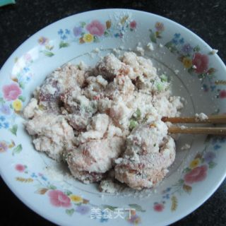 青豆米粉肉的做法步骤：5