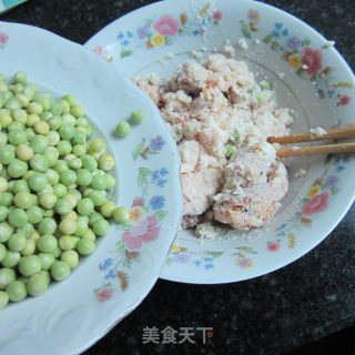 青豆米粉肉的做法步骤：6