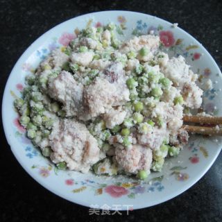 青豆米粉肉的做法步骤：8